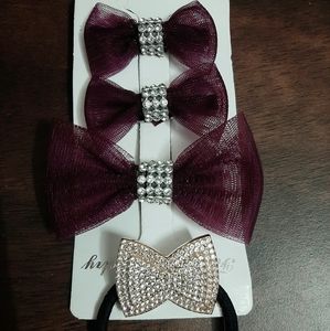 Stone studded hair accessories-handmade